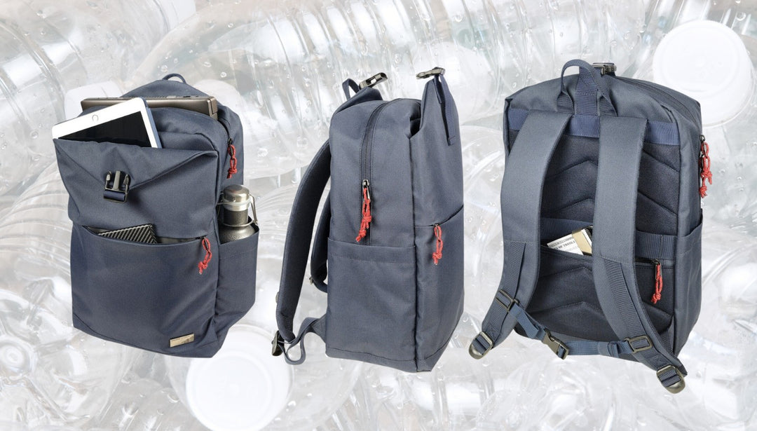 Shop Eco-friendly promotional gifts for your business. Products made from rPET and Recycled Leather