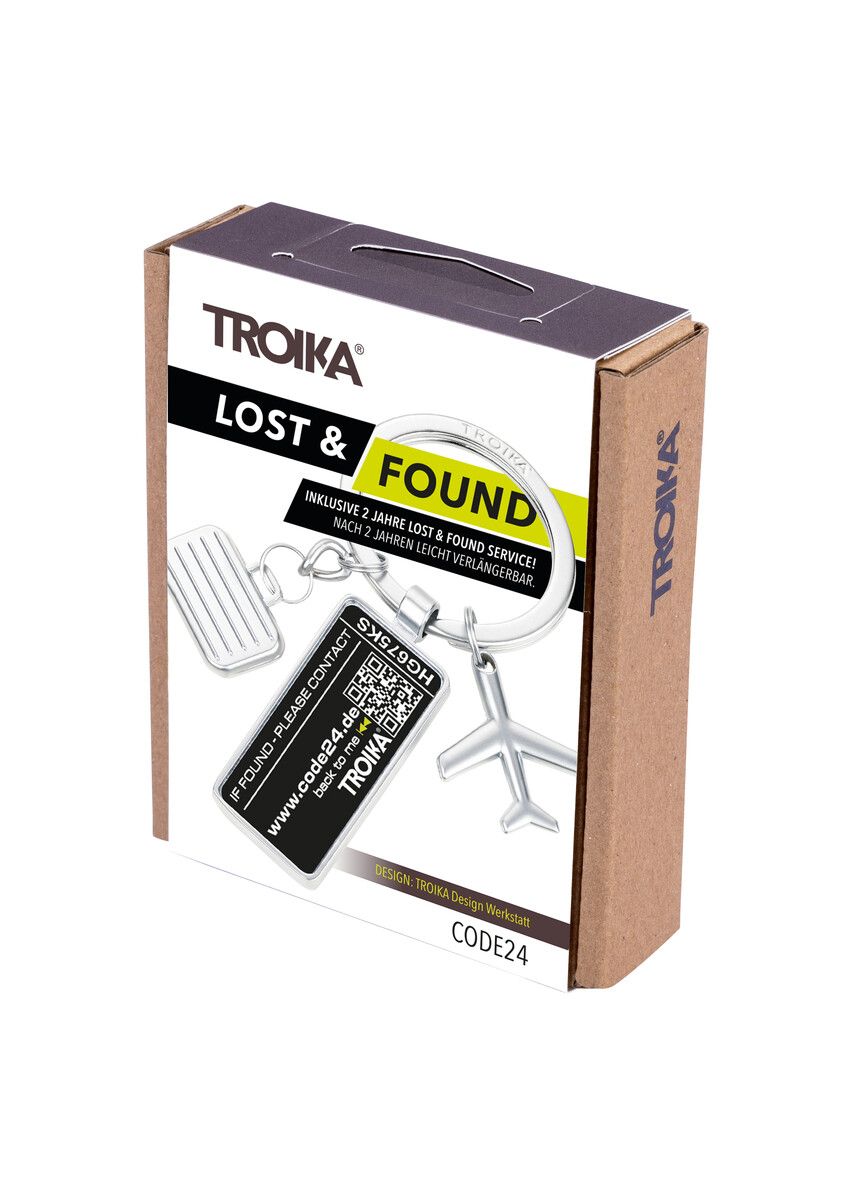 Troika CODE24 Lost and Found Service Charm Keychain