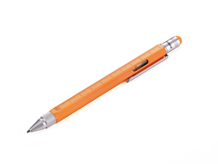 Troika Construction Pen PIP20, Multi-tool Ballpoint Pen Neon Orange