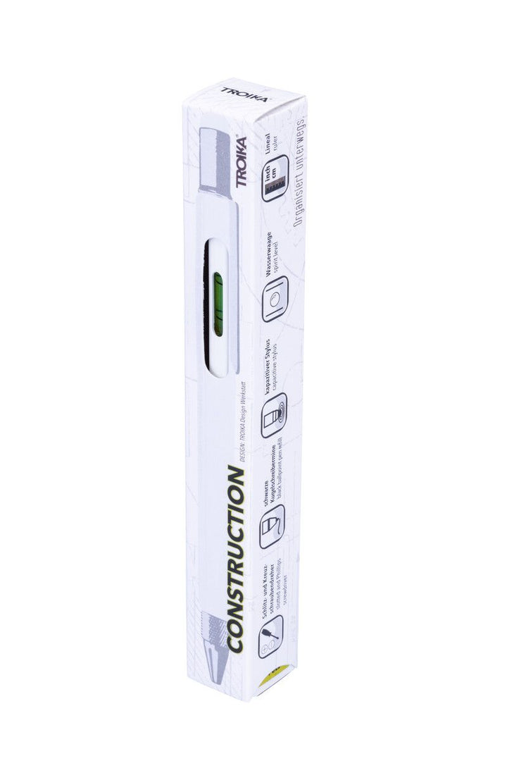 Troika Construction Pen PIP20, Multi-tool Ballpoint Pen White