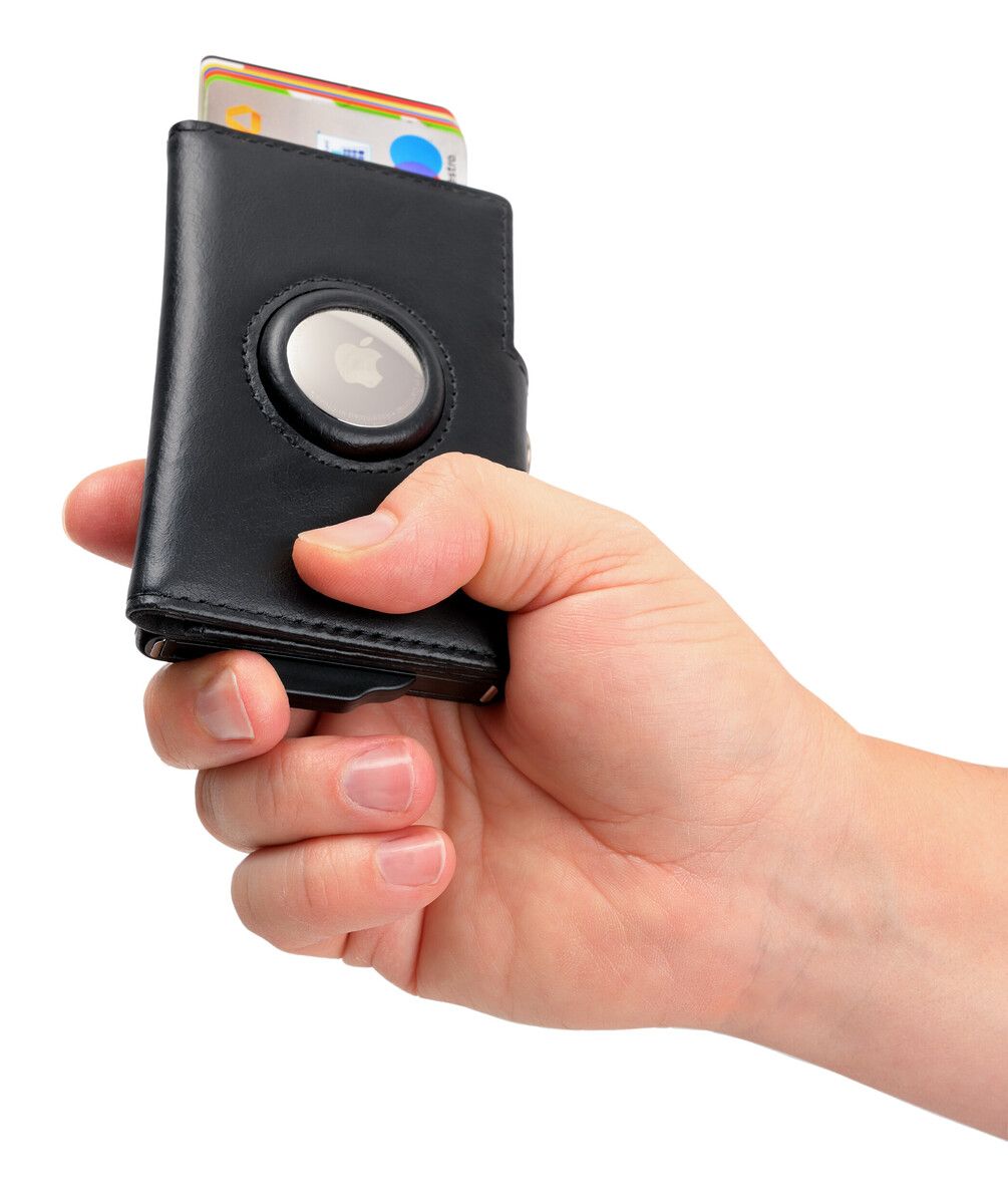 Troika Smart Wallet Genuine Leather RFID Protected with Air tag Holder
