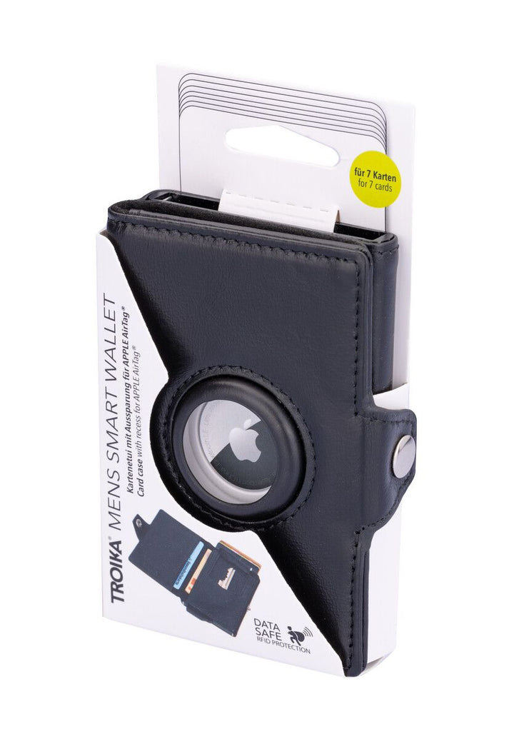Troika Smart Wallet Genuine Leather RFID Protected with Air tag Holder