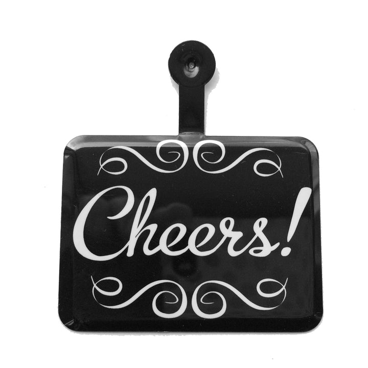 Vintage Metal Gift Tag Cheers Set of Five