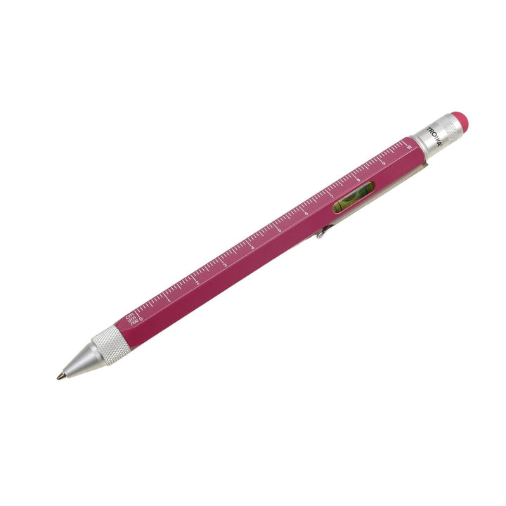 Troika Construction Pen PIP20, Multi-tool Ballpoint Pen Orchid Flower