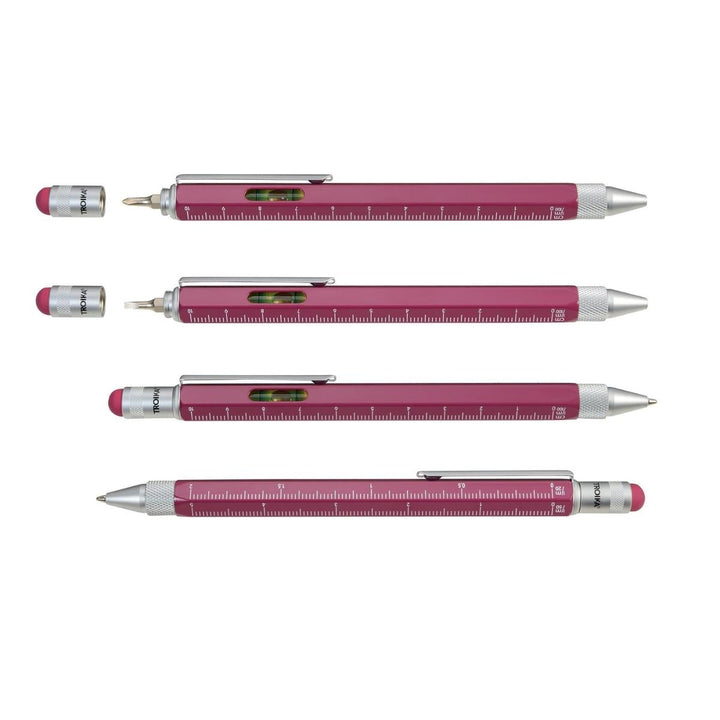 Troika Construction Pen PIP20, Multi-tool Ballpoint Pen Orchid Flower