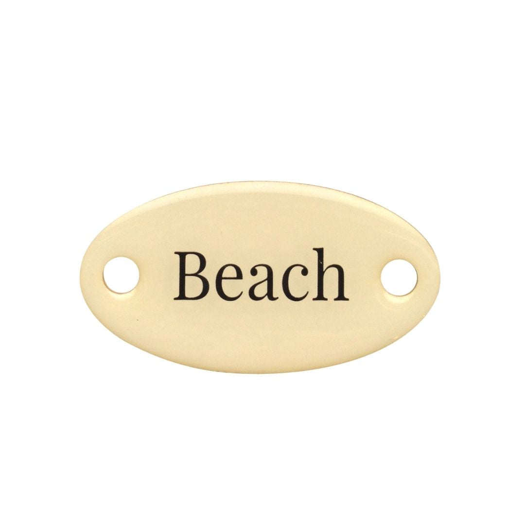 Duke Baron Vintage Brass Tag Beach