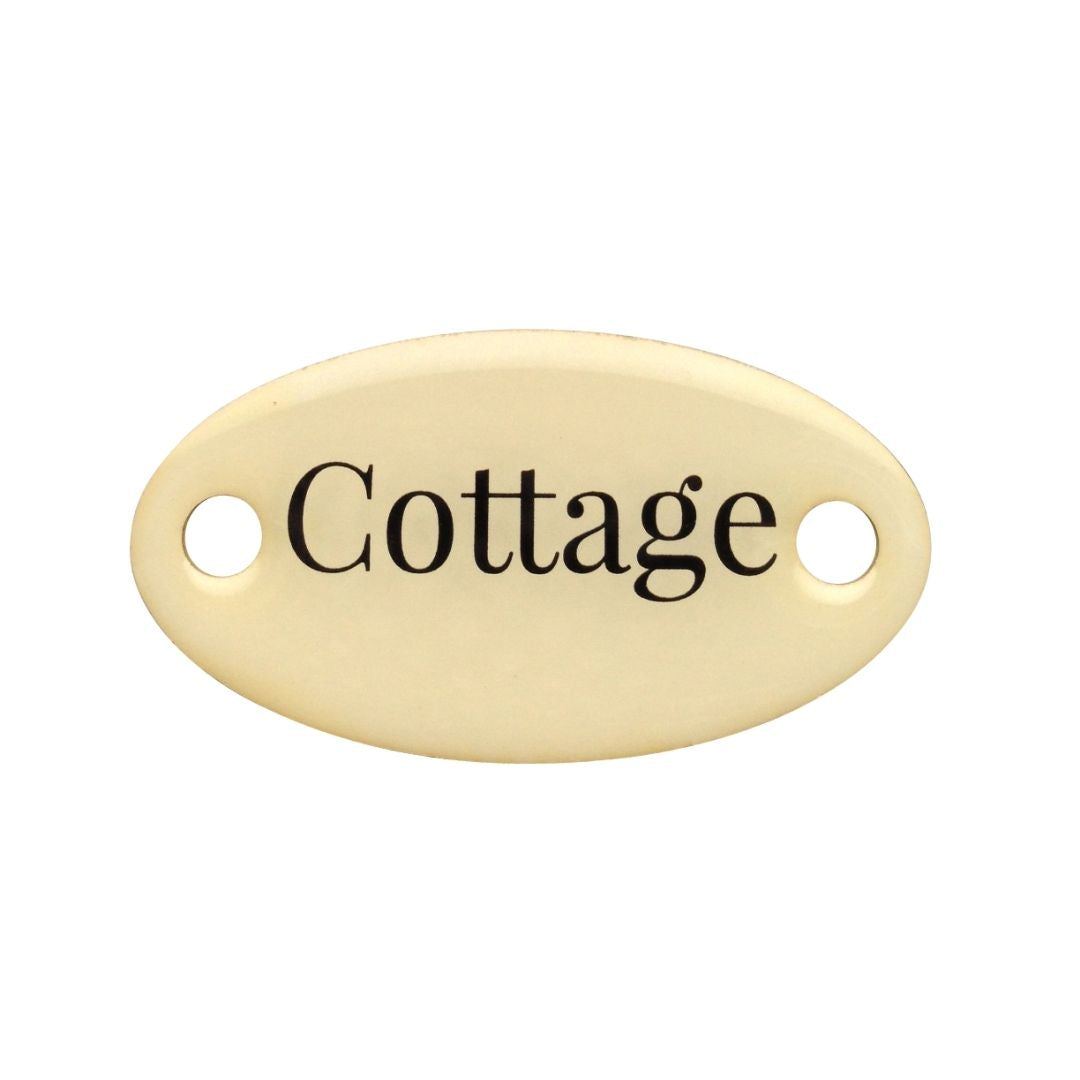Duke Baron Vintage Brass Tag Cottage
