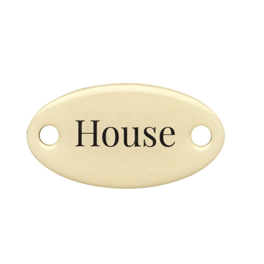 Duke Baron Vintage Brass Tag House