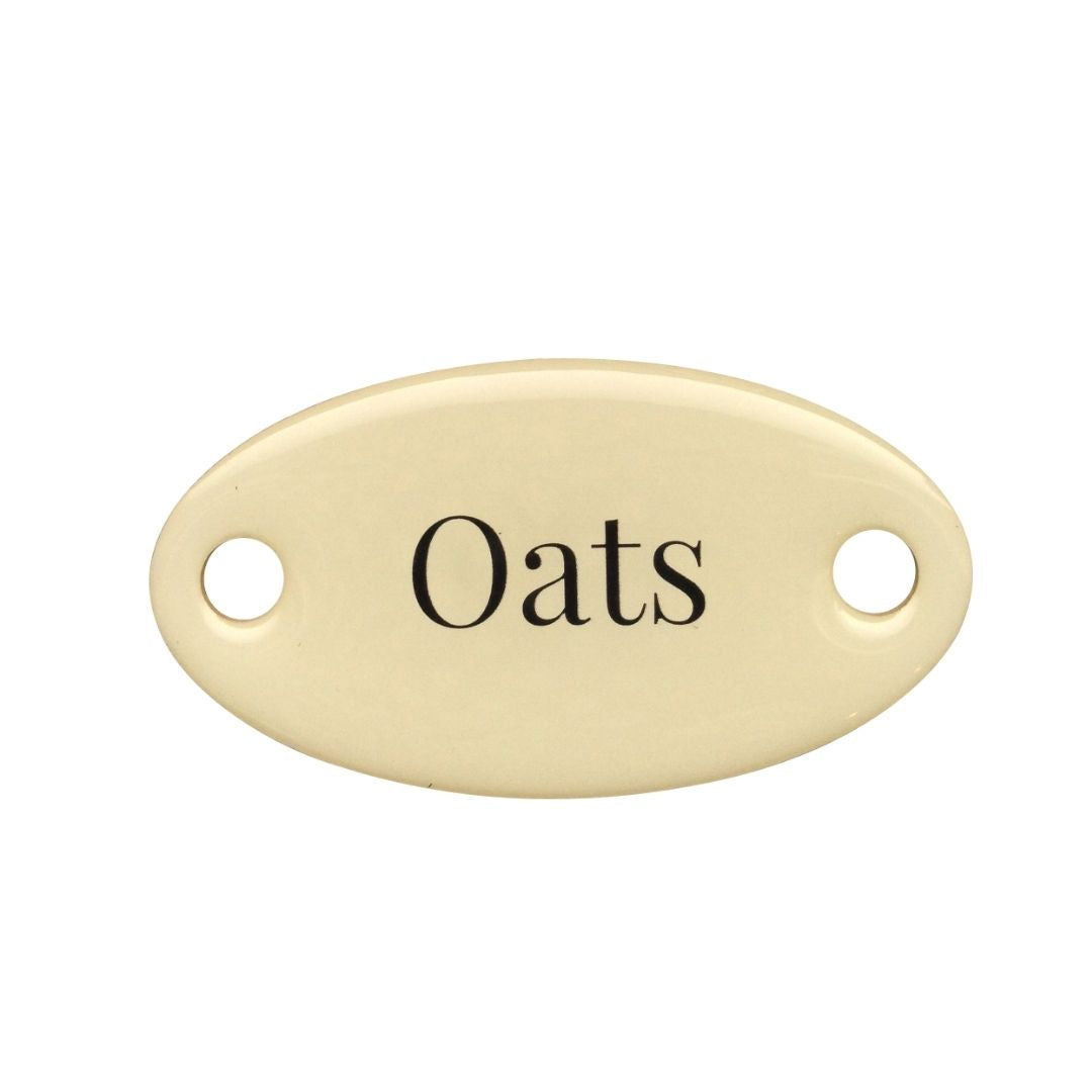 Duke Baron Vintage Brass Tag Pantry Staples Oats