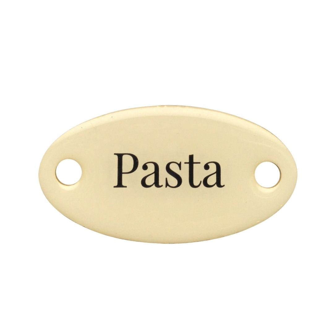 Duke Baron Vintage Brass Tag Pantry Staples Pasta