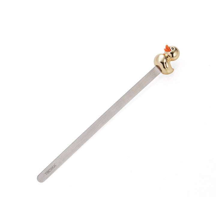 Troika Gold Duck Charm Bookmark BKM24/GO