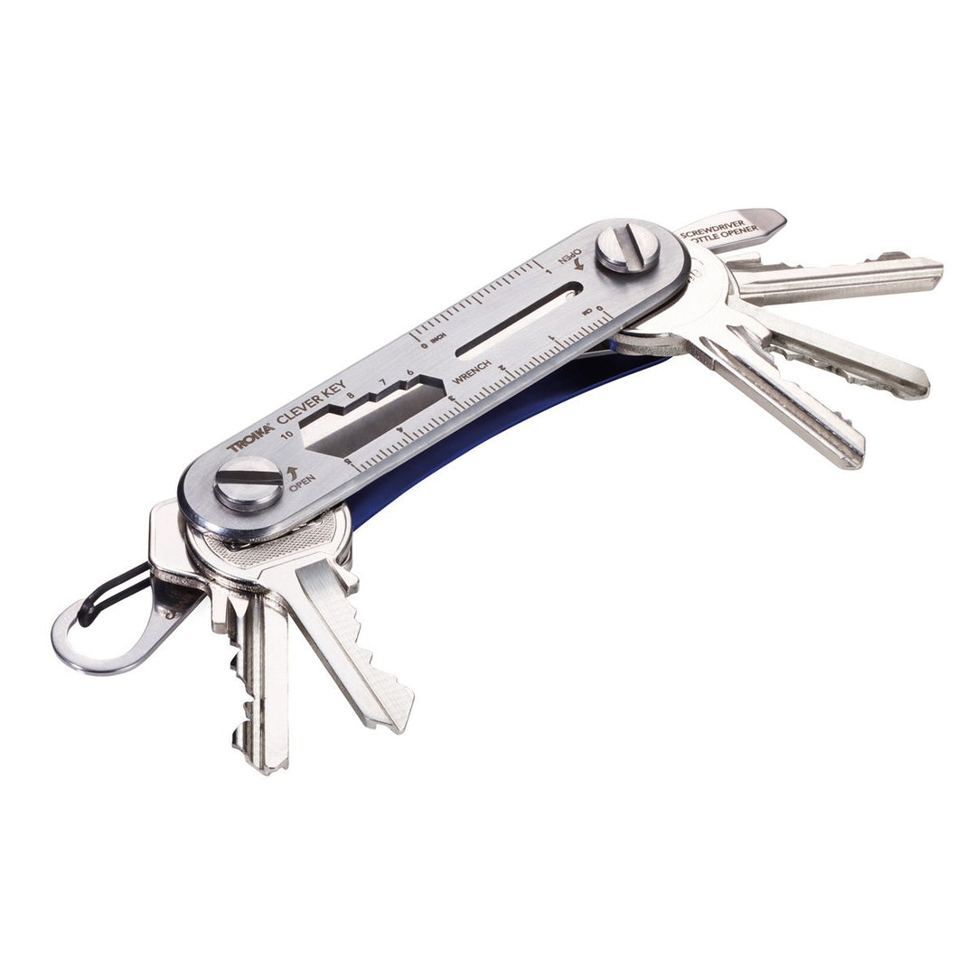 Troika Clever Key Organizer Tool shown with keys