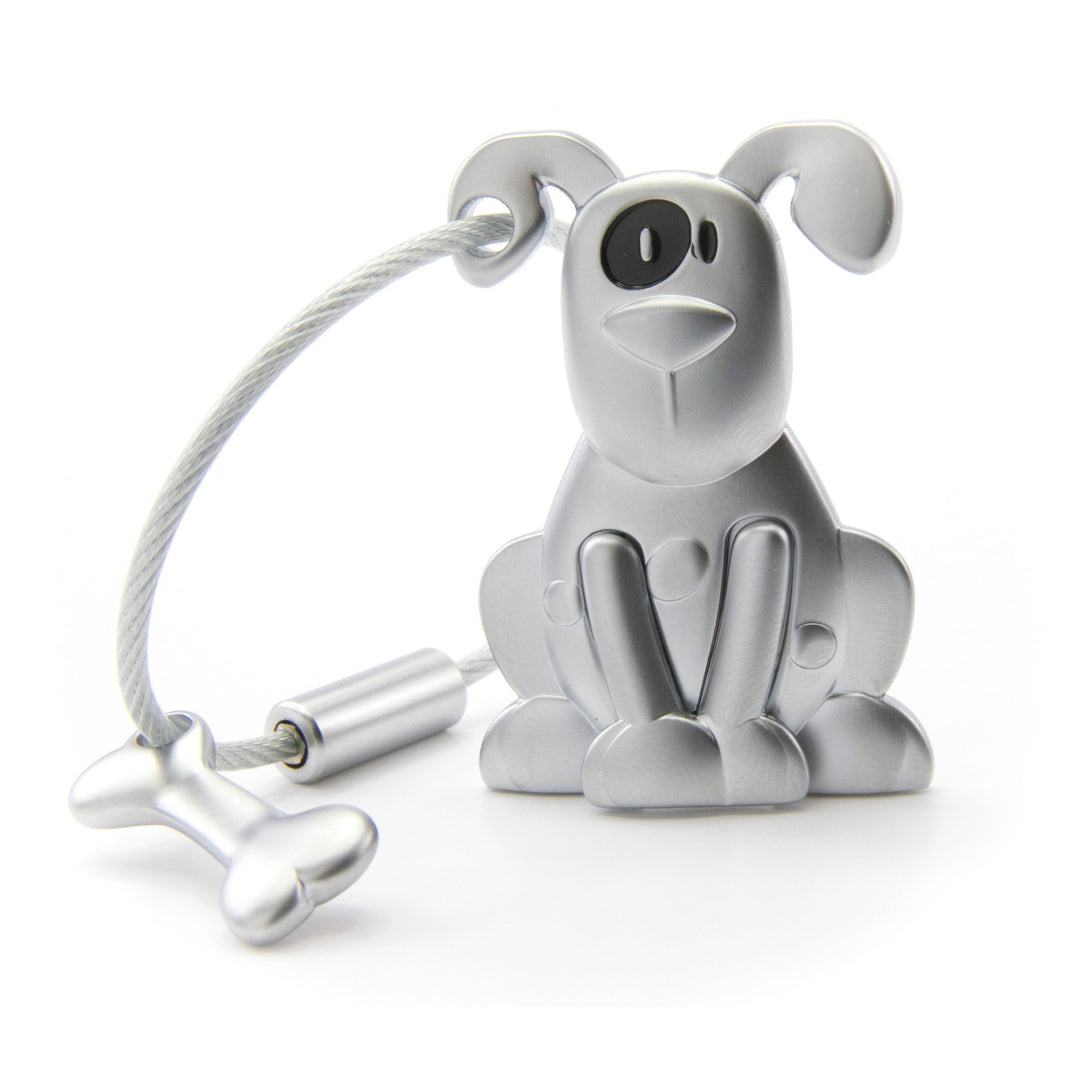 Troika Pete the Dog Key Chain with Nail Friendly Loop