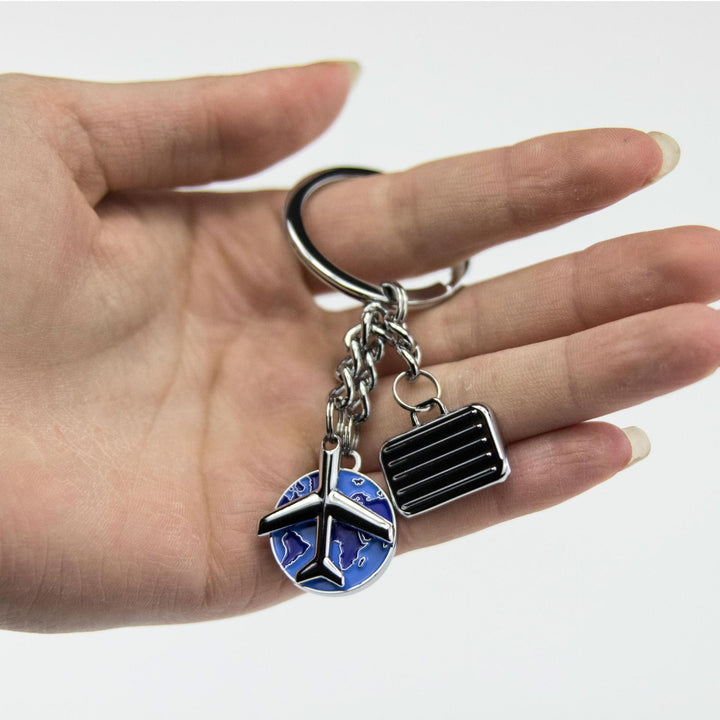 Troika Weltenbumler Travel Themed Charm Key Chain