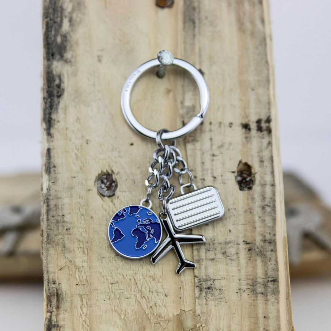 Troika Weltenbumler Travel Themed Charm Key Chain