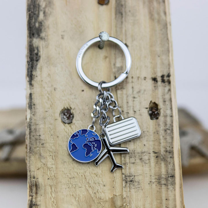 Troika Weltenbumler Travel Themed Charm Key Chain