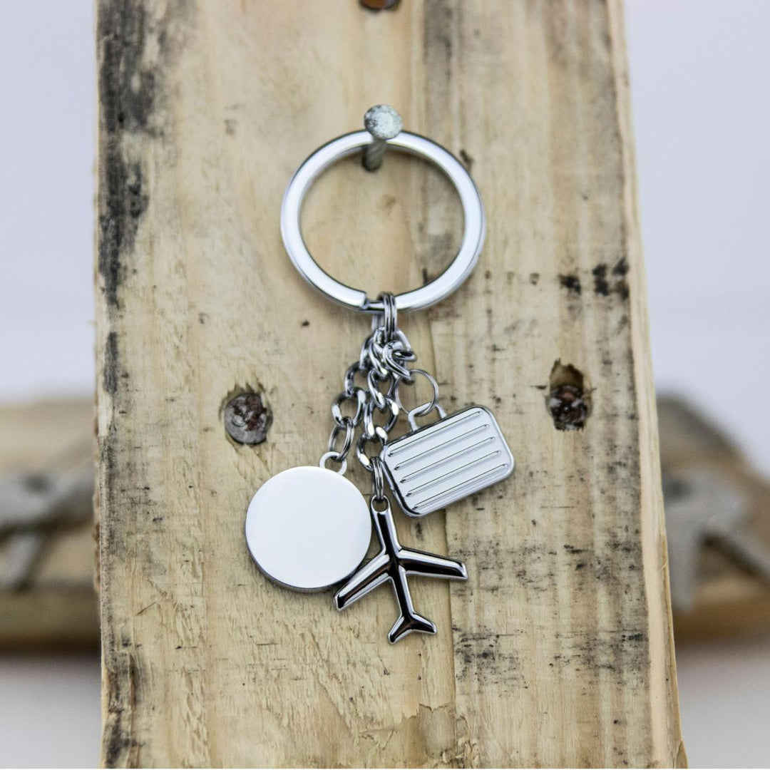Troika Weltenbumler Travel Themed Charm Key Chain