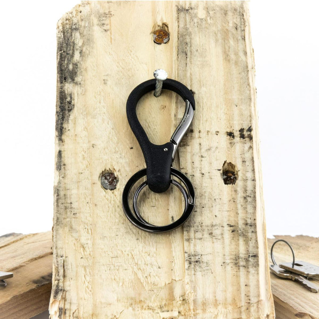 Troika Times Three Key Ring with Carabiner Clip
