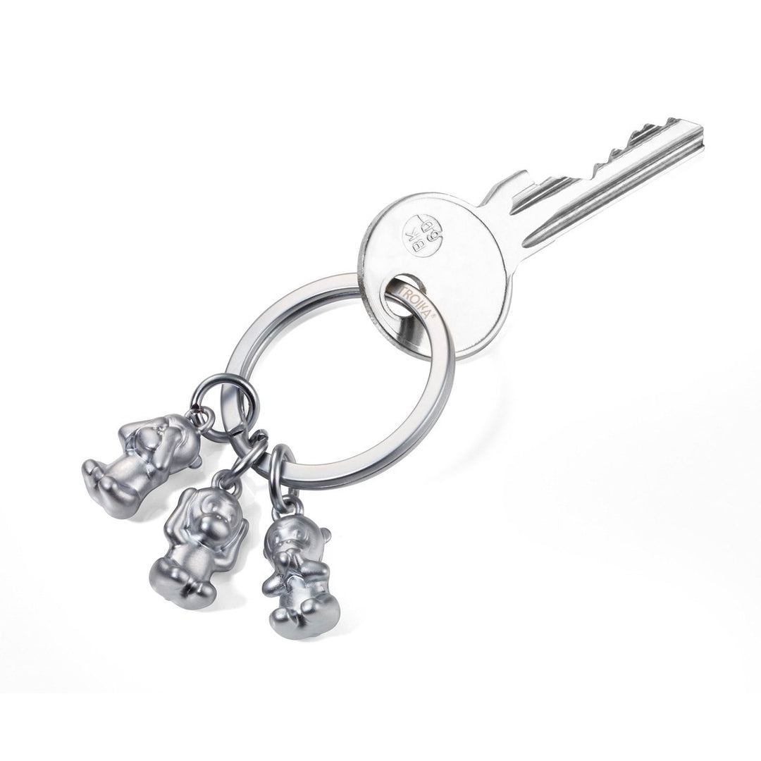 Troika Three Wise Monkeys Charm Key Chain