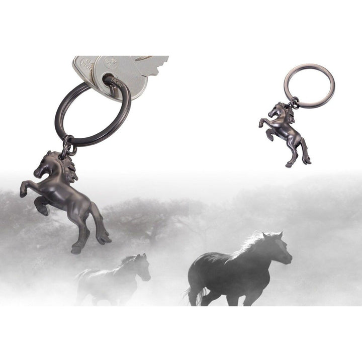 Troika Rearing Mustang Charm Keyring