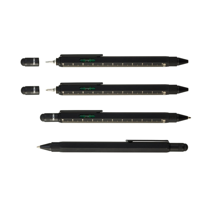 Troika Original Construction Pen, PIP20, Multi-tool Ballpoint Pen Super Black