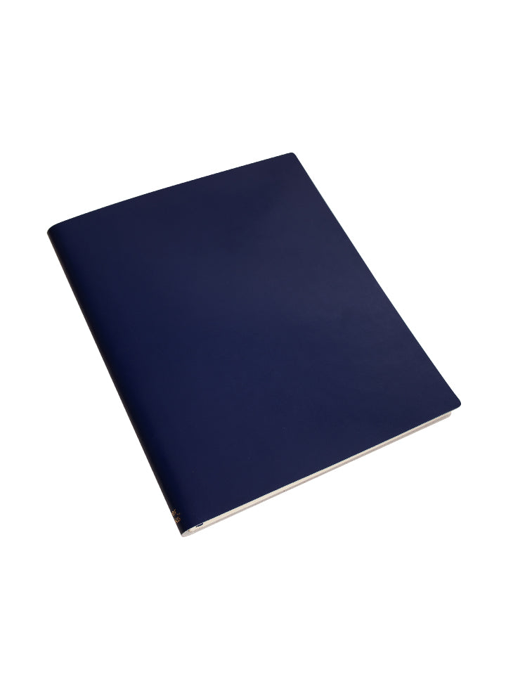 Paperthinks Recycled Leather Extra Large Notebook Navy Blue