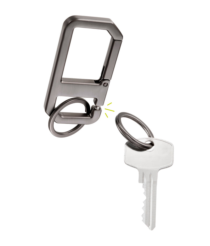 TROIKA ALVAR NERO Carabiner Keychain