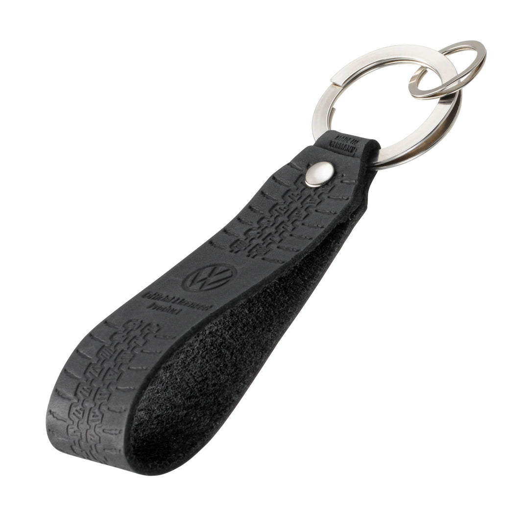 TROIKA VW Golf 1974 Tire Tread Leather Keychain with NAIL GUARD