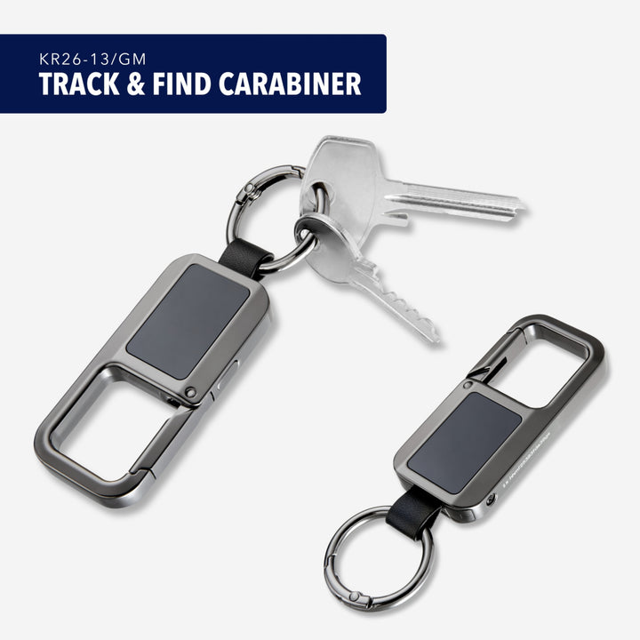 TROIKA TRACK &amp; FIND Carabiner Keychain with Apple® Find My