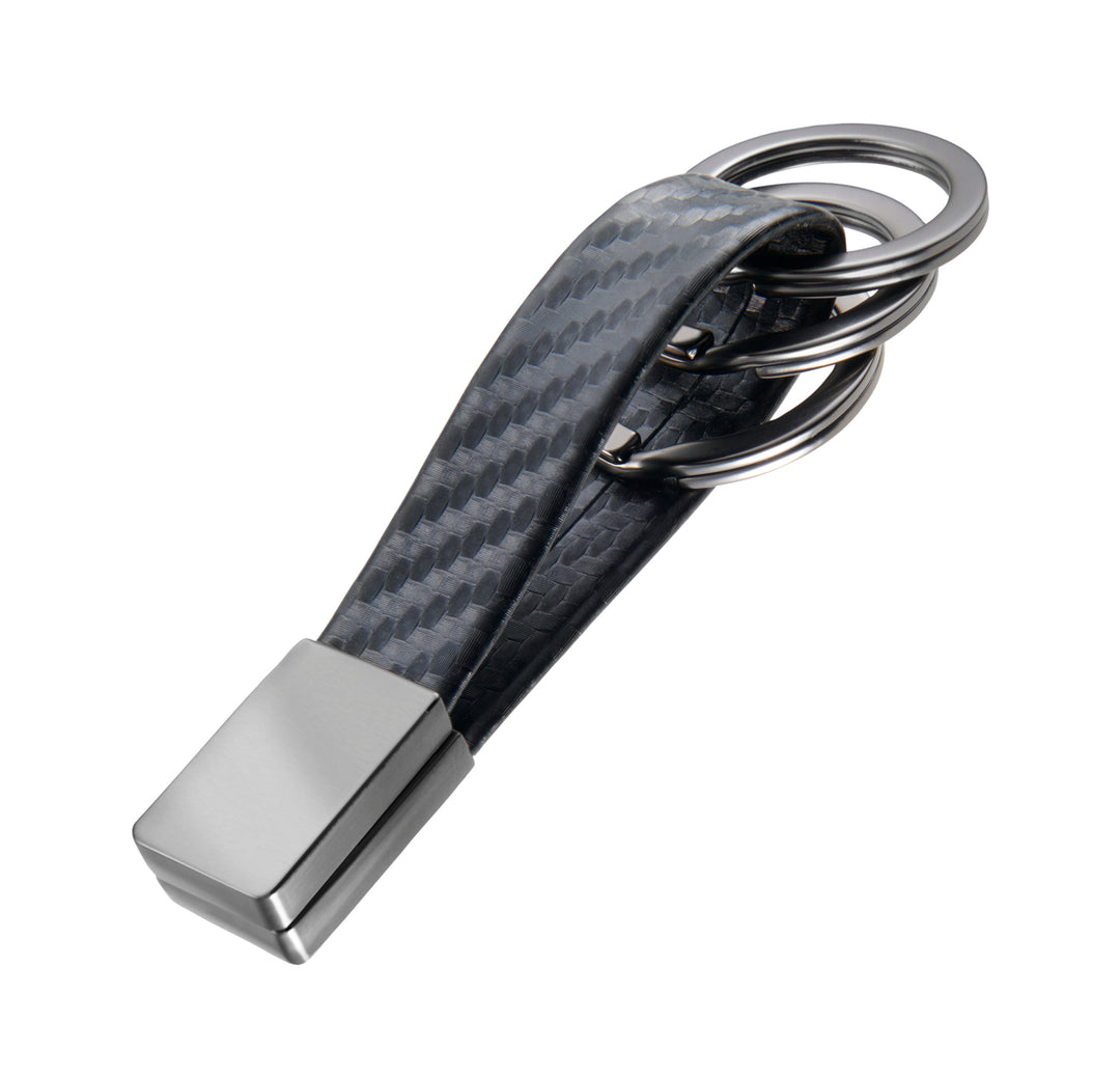 TROIKA TWISTER Valet Keychain with Three Rings