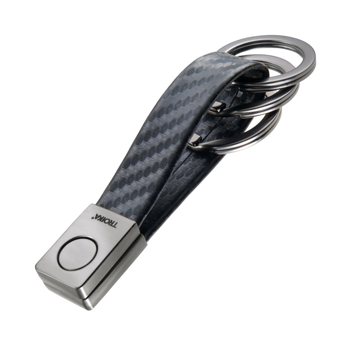 TROIKA TWISTER Valet Keychain with Three Rings