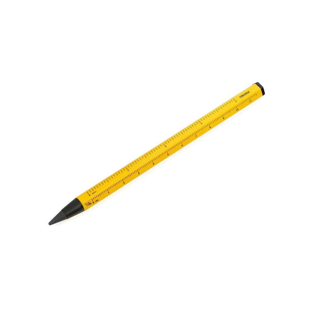 Troika Multi-Tasking Construction Endless Pencil 12.5 Miles of Writing Yellow