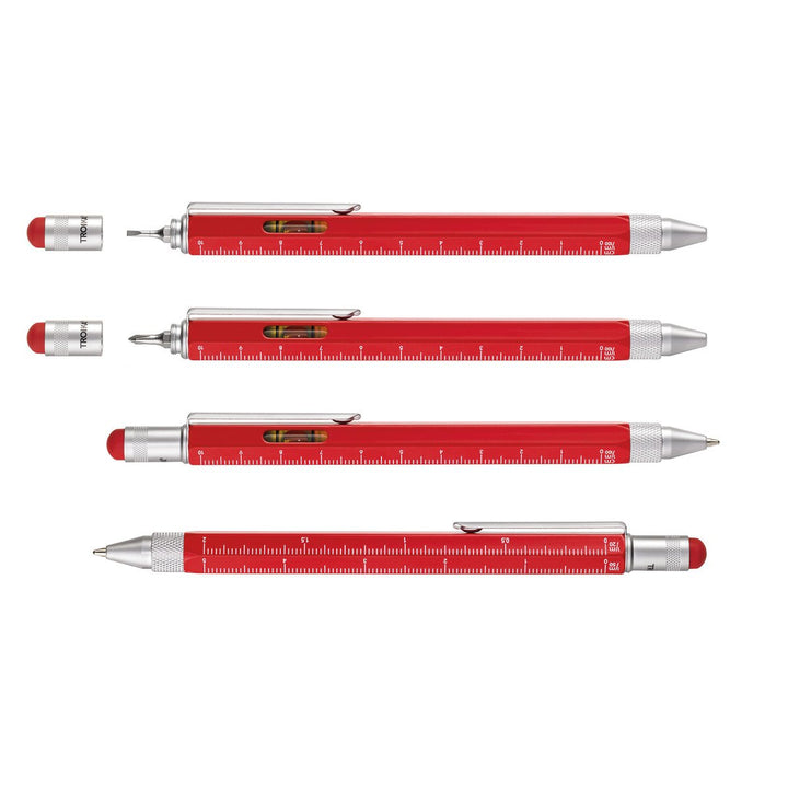 Troika Construction Ballpoint Pen Red - Image showing Tools and Fuctionality