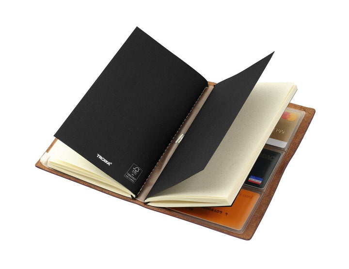 TROIKA TRAVEL JOURNAL – Refillable Notebook System with Storage Pouch
