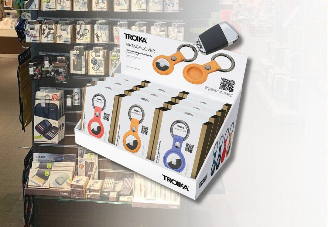 Troika Cardboard Counter Display with Twelve Item KR21-20 AIRTAG Holders Assorted