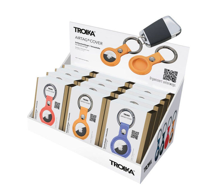 Troika Cardboard Counter Display with Twelve Item KR21-20 AIRTAG Holders Assorted