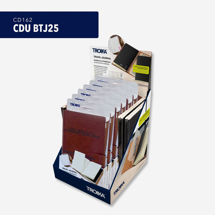 Counter Display TROIKA TRAVEL JOURNAL – 6 Pieces and 2 Refills