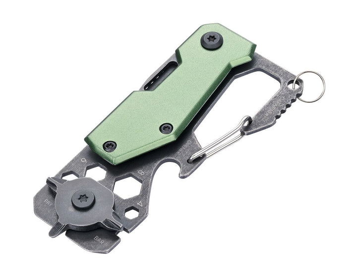 Troika Toolinator 10 function Pocket Multi-Tool Green & Stone-Wash