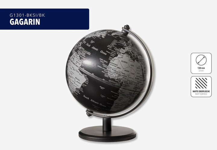 Troika GAGARIN 5 Inch Globe With Metal Base In Variety of Colors and Finishes