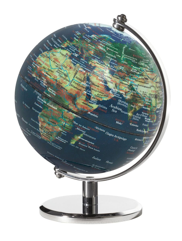 Troika GAGARIN 5 Inch Globe With Metal Base In Variety of Colors and Finishes
