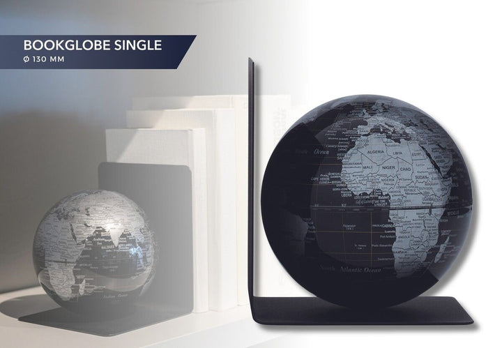 Troika Bookglobe Metal Bookend with Magnetic Globe