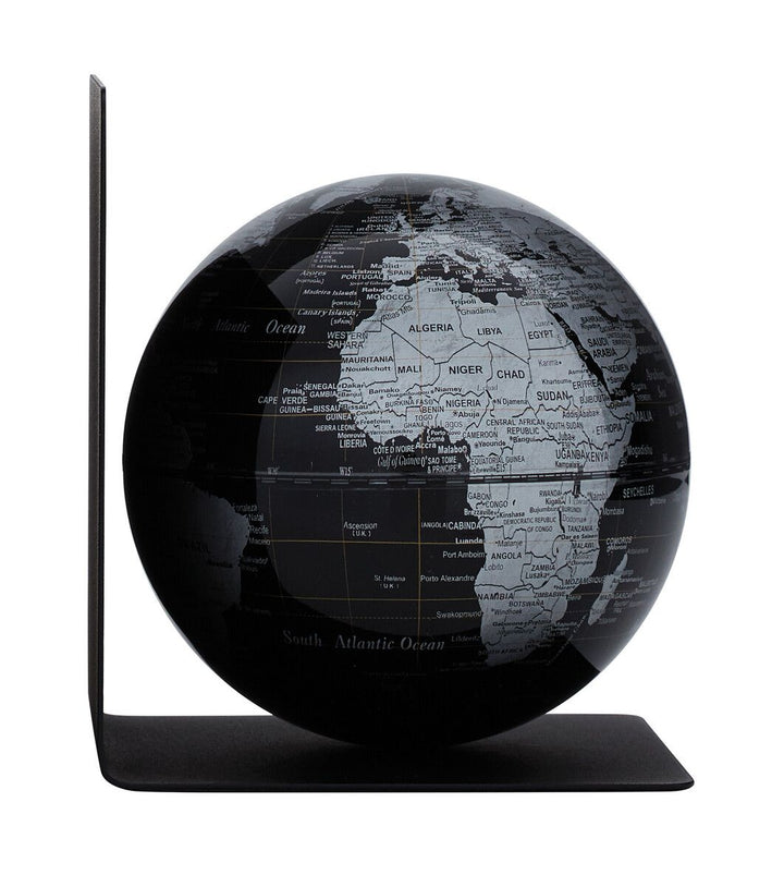 Troika Bookglobe Metal Bookend with Magnetic Globe