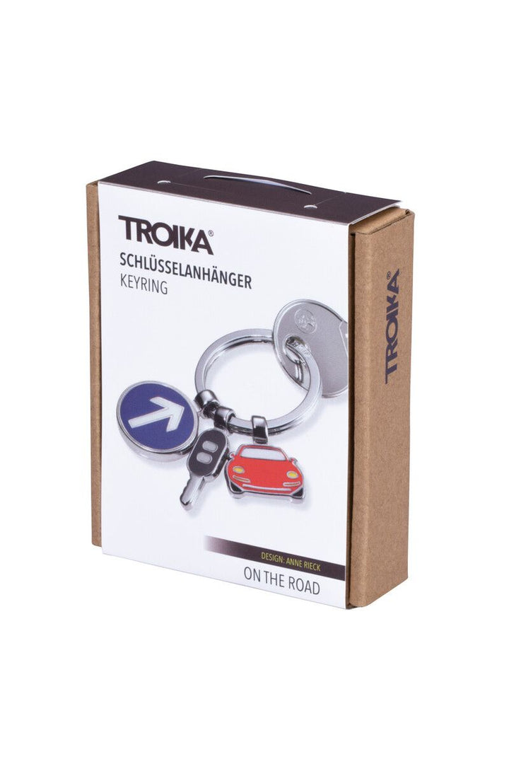 Troika On the Road, Keychain with Chrome and Enamel Traffic Charms