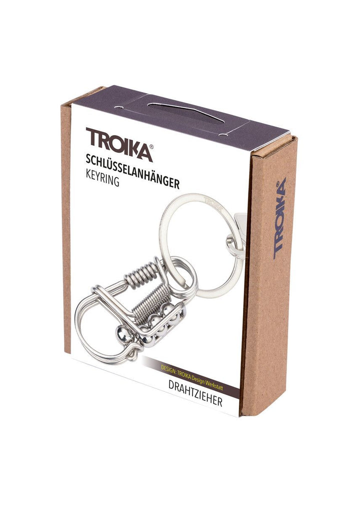 Troika DRAHTZIEHER Carabiner Keychain made from single Stainless Steel Wire