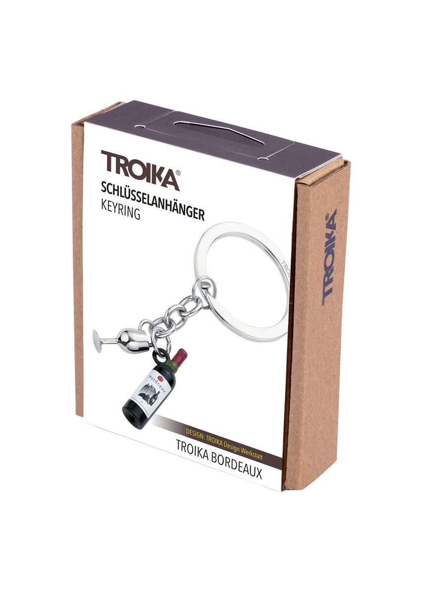 Troika BORDEAUX, Keychain with Two Wine Charms