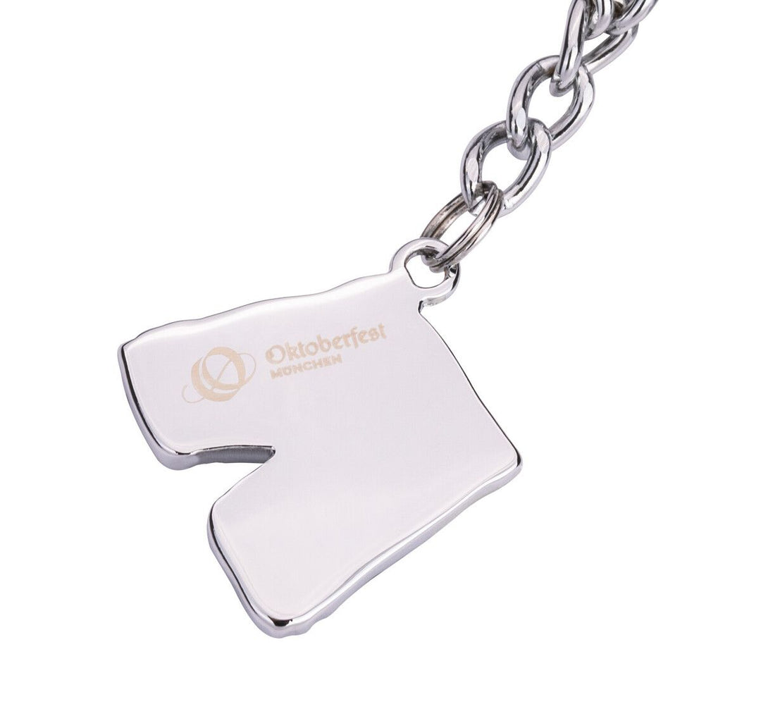 Troika LEDERHOSE OKTOBERFEST Carabiner Keychain with Three Charms