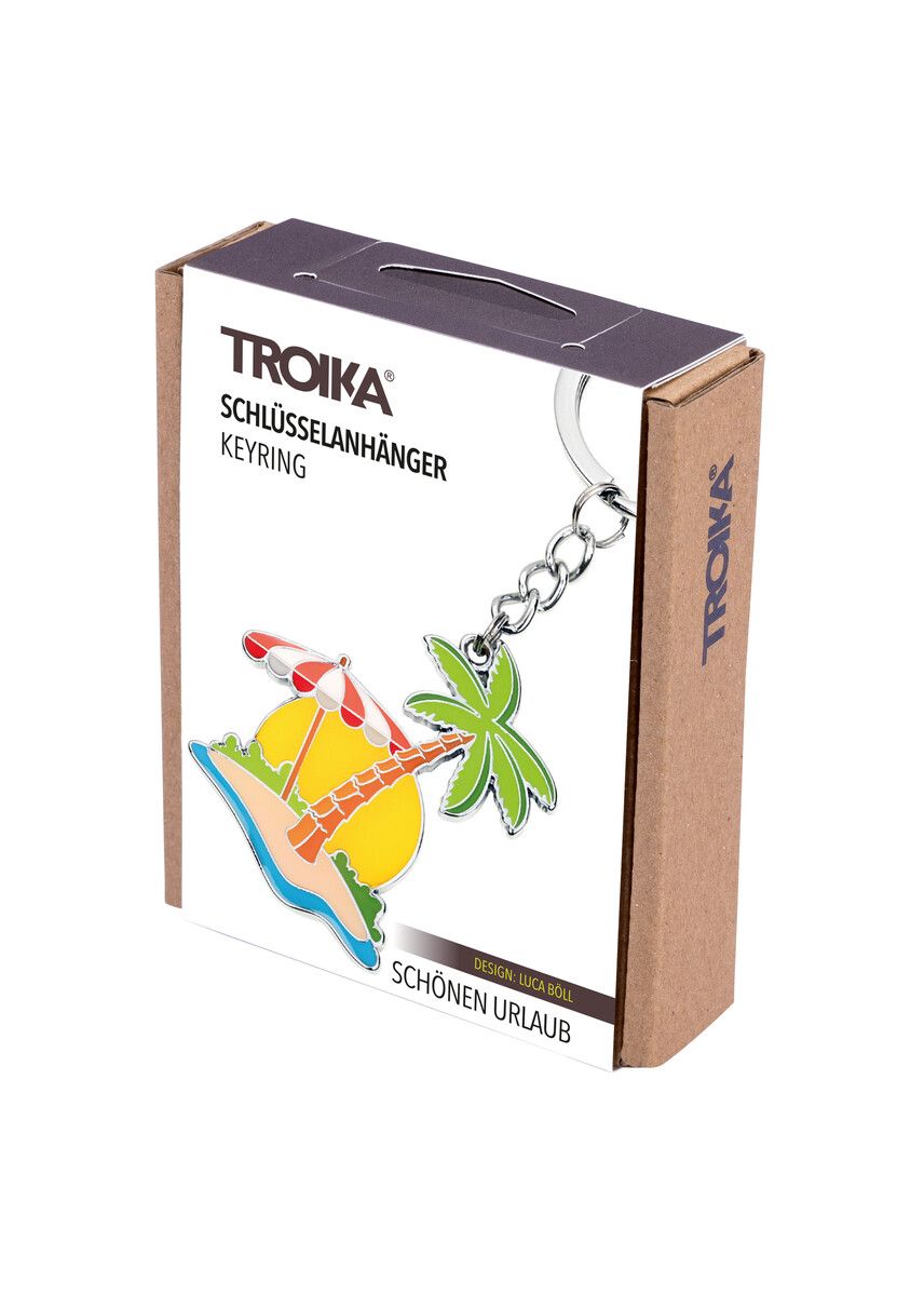 Troika HAPPY HOLIDAY, Tropical Island Charm Keychain