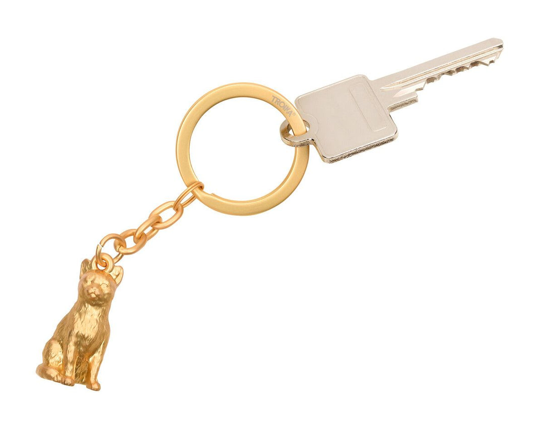 Troika CLEOPATRA, Cat Charm Keychain Mat Gold