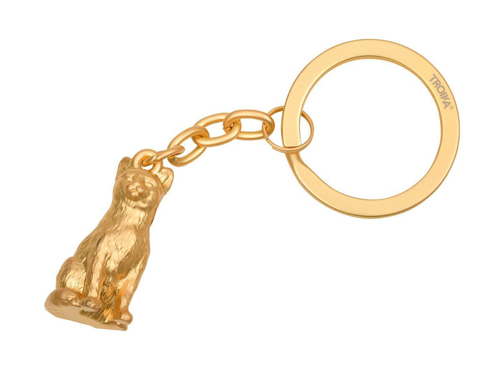 Troika CLEOPATRA, Cat Charm Keychain Mat Gold