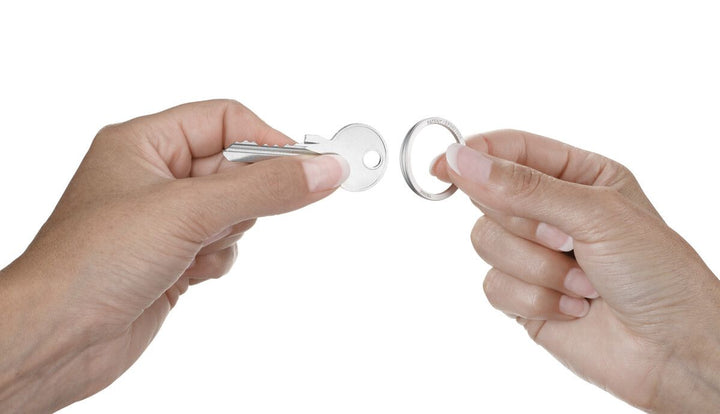 TROIKA ROSE Keychain – 3D Floral Design with NAIL GUARD Ring